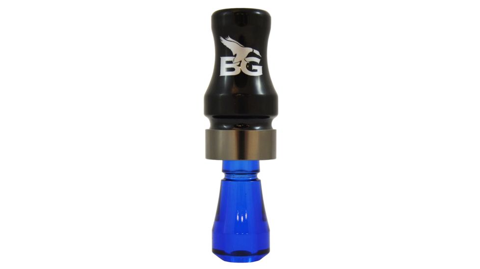 Buck Gardner Double Cross Short Barrel Double Reed, Polycarbonate, Black/Blue Translucent DN3PC-BLK/BLU