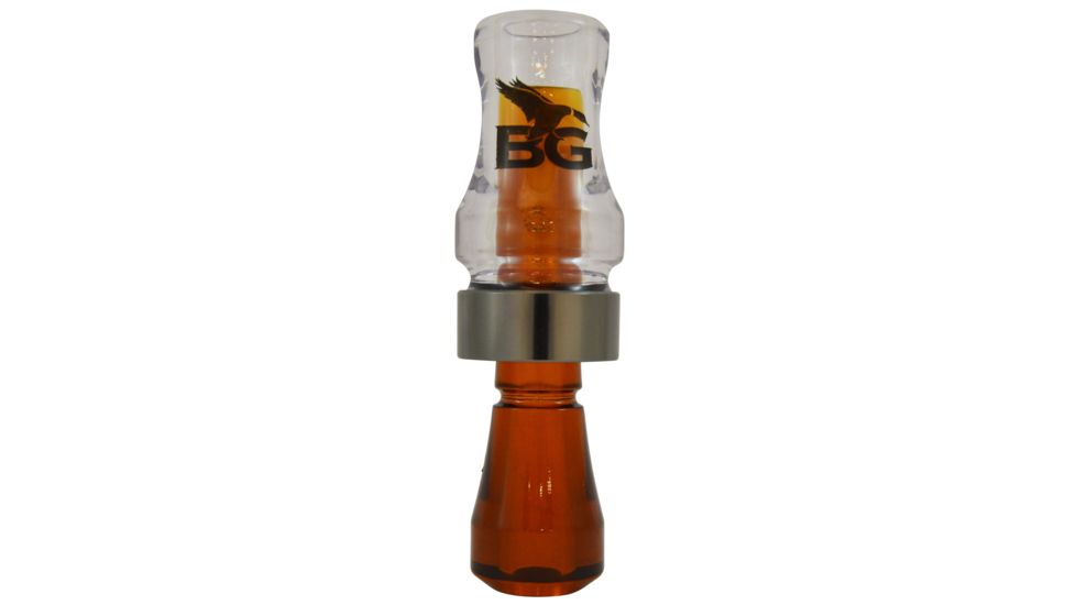Buck Gardner Double Cross Short Barrel Double Reed, Polycarbonate, Clear/Bourbon DN3PC-C/BRB