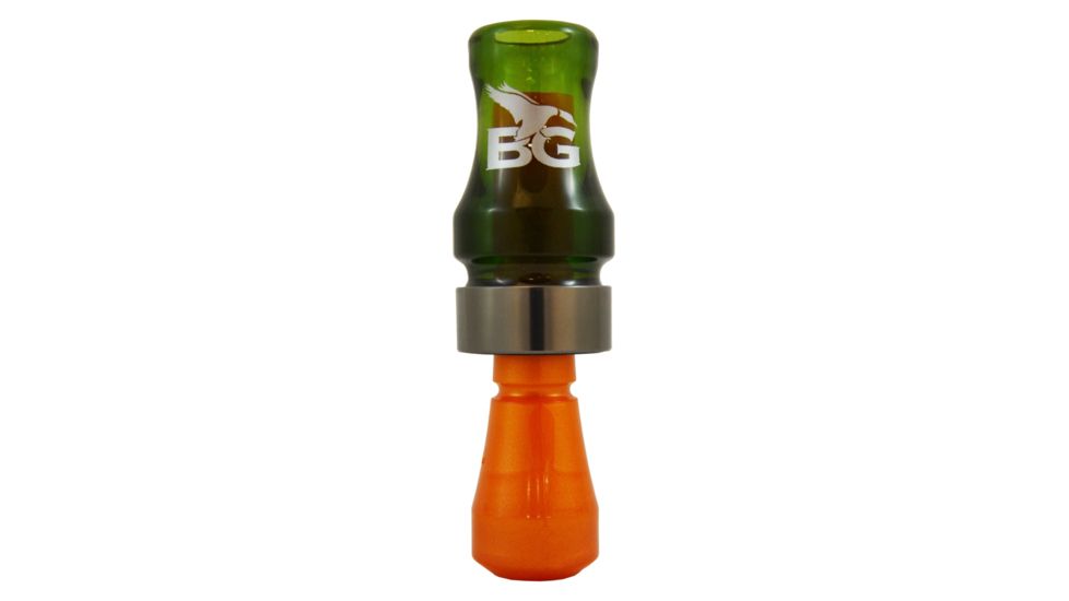 Buck Gardner Double Cross Short Barrel Double Reed, Polycarbonate, Camo Green/Orange Pearl DN3PC-CG/OP