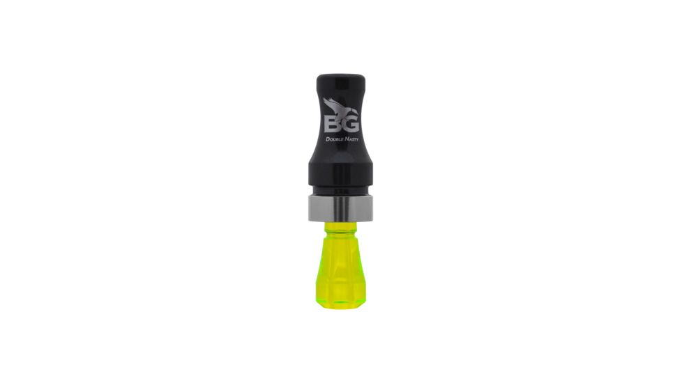 Buck Gardner Double Nasty SpitTech Double Reed, Polycarbonate, Black Pearl/Fluorescent Green DNP-BP/FG