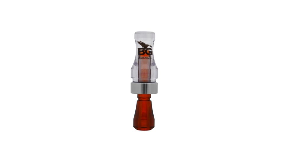 Buck Gardner Double Nasty SpitTech Double Reed, Polycarbonate, Clear/Bourbon DNP-CB