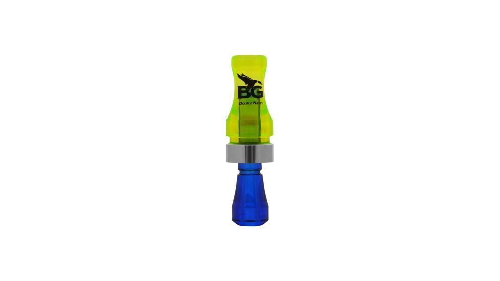 Buck Gardner Double Nasty SpitTech Double Reed, Polycarbonate, Fluorescent Green/Blue DNP-FG/BLU