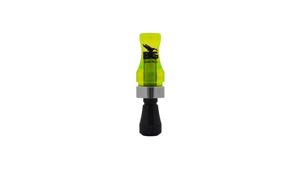 Buck Gardner Double Nasty SpitTech Double Reed, Polycarbonate, Fluorescent Green/Black Pearl DNP-FG/BP