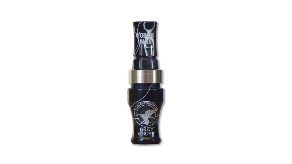 Buck Gardner Grey Ghost Canada Goose Call, Acrylic, Black Pearl/White Pearl, GG-BP/WP