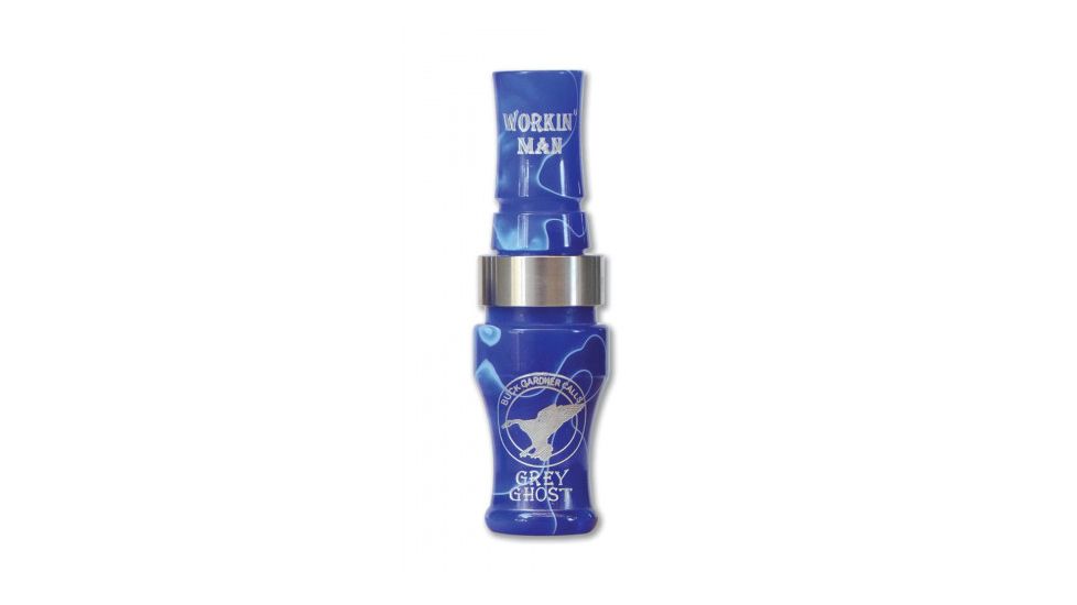Buck Gardner Grey Ghost Canada Goose Call, Acrylic, Blue Pearl/White Pearl, GG-BLP/WP
