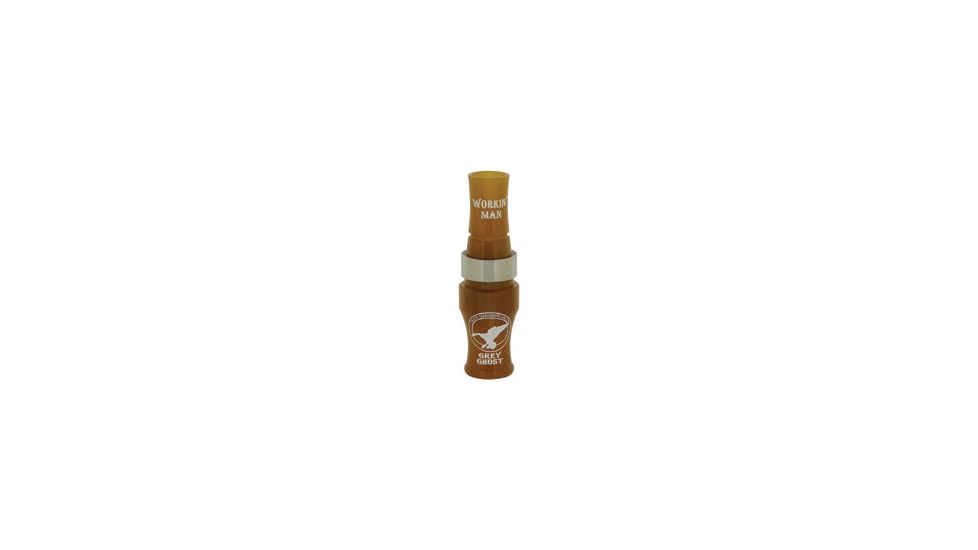 Buck Gardner Grey Ghost Canada Goose Call, Acrylic, Golden Oak, GG-GO/GO