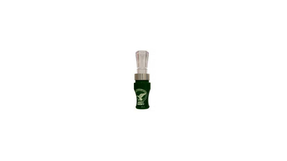 Buck Gardner Grey Ghost Goose Call, Acrylic/Poly, Mallard Green/Smoke, ACP-GG-MG/S