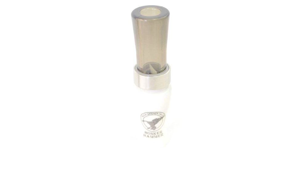 Buck Gardner Honker Hammer Goose Call, Acrylic/Poly, White Pearl/Smoke, ACP-HHL-WP/SCM