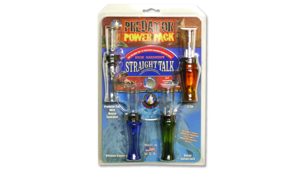 Buck Gardner Predator Power Pack - 4-Call Kit w/ Instructional CD PRED-PP