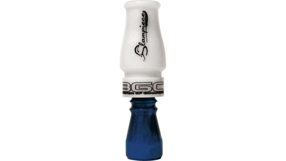 Buck Gardner Slampiece Single Reed, Acrylic, Ivory/Blue Pearl Pearl, SP-IV/BLP-SB