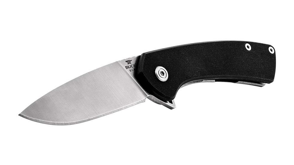 Buck Knives 040 Onset Folding Knife, 3 3/8in, S45VN, Drop Point, Stainless, Black, 4.78, 0040BKS