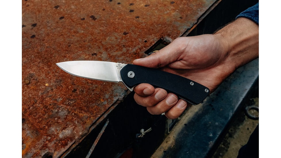 Buck Knives 040 Onset Folding Knife, 3 3/8in, S45VN, Drop Point, Stainless, Black, 4.78, 0040BKS