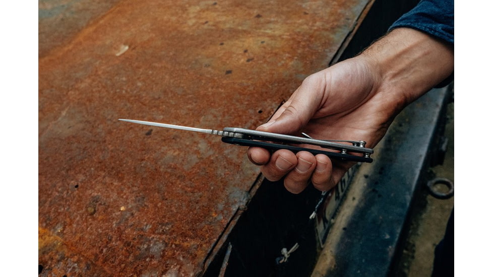 Buck Knives 040 Onset Folding Knife, 3 3/8in, S45VN, Drop Point, Stainless, Black, 4.78, 0040BKS