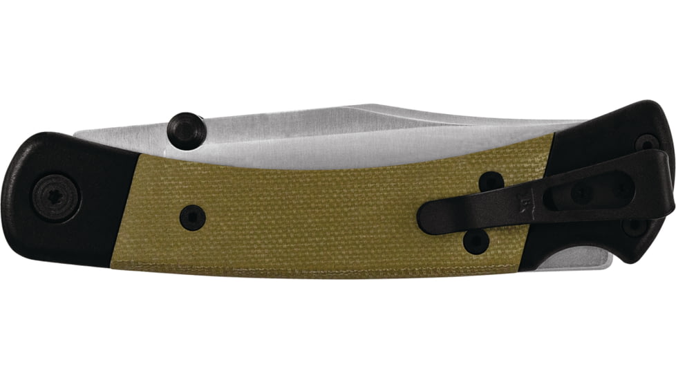 Buck Knives 110 Hunter Sport Folding Knife, 3.75 in, S30V Stainless Steel, Clip Point Blade, Satin, Micarta Handle, 0110GRS5B/13294
