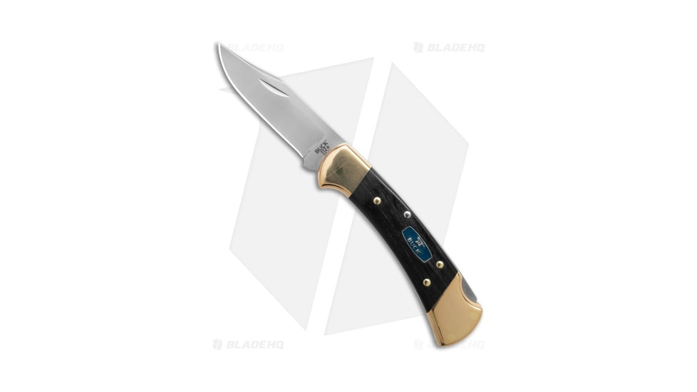 Buck Knives 112 Ranger Bowie Folding Knife, 3.00in, CPM S30V, Clip Point Blade, Wood Wood Handle, Steel/Wood, 7.25in, BHQ-206986