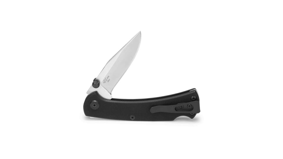 Buck Knives 112 Slim Pro TRX Folding Knife, 4.38in Closed, 3in, CPM S30V, Satin Clip Point Blade, Black Cerakote SS Handle, 11883