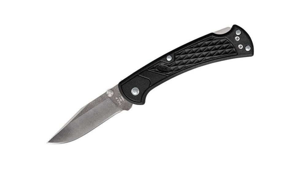 Buck Knives 112 Slim Select Folding Knife, 3in, 420HC Stainless Steel, Black Nylon Handle 0112BKS1