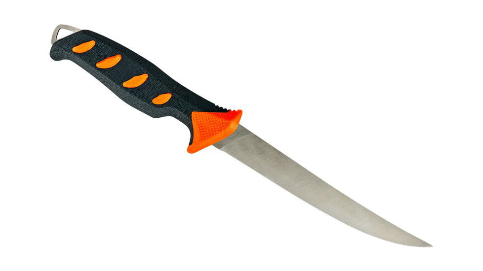 Buck Knives 144 Hookset Fixed Blade Knives, 6in, 5Cr15MoV Steel, Straight, Fillet Shape, Orange/Gray Freshwater, Nylon Handle, 0144ORSB/13269