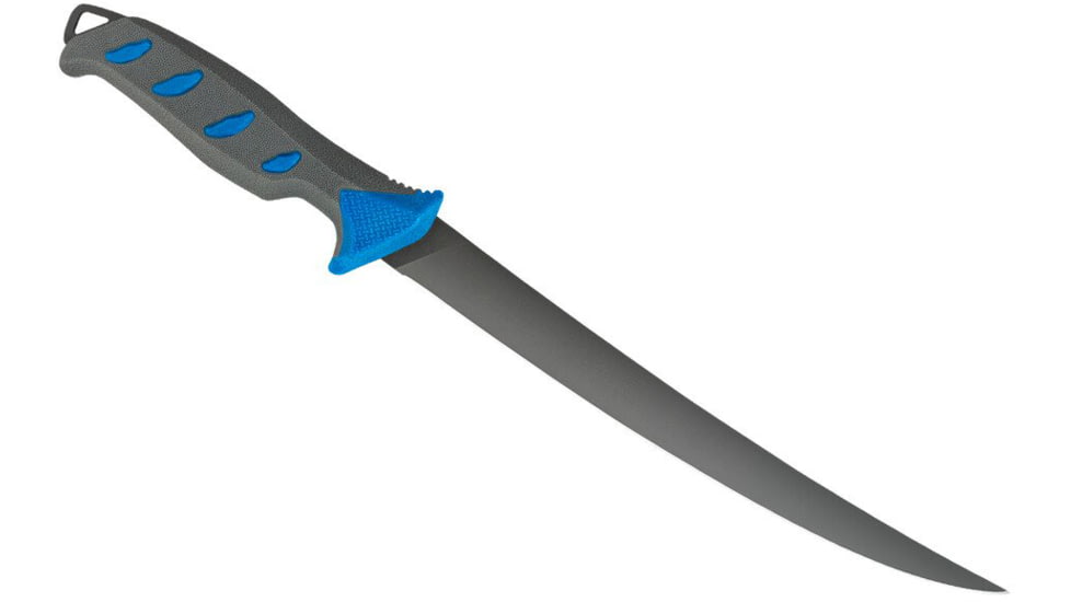 Buck Knives 147 Hookset Fixed Blade Knives, 9in, 5Cr15MoV Steel, Straight, Fillet Shape, Blue/Gray Saltwater, Nylon Handle, 0147BLSB/13275