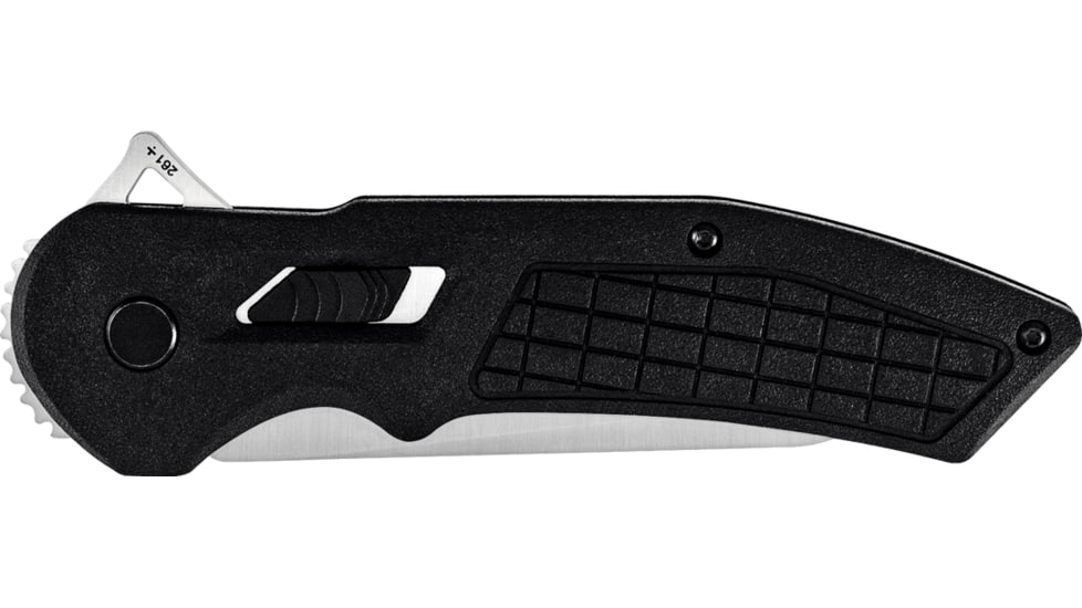 Buck Knives 262 Hexam Assist Knife, 3.33in, 7Cr Stainless Steel, Straight, Aluminum, Satin, Gray, 0262GYSB/13241