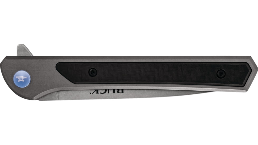 Buck Knives 264 Cavalier Knife, 3.6in, 7Cr Stainless Steel, Straight, Aluminum, Satin, 0264GYSB/13245