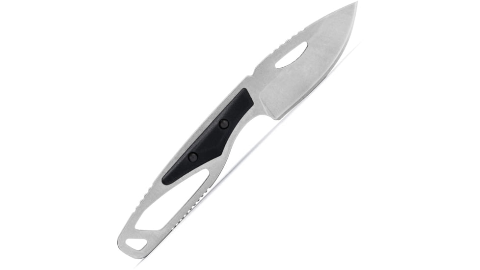 Buck Knives 630 Paklite 2.0 Hide Fixed Blade Knife, 2.75in, 6.75in Overall, Stonewash 420HC Stainless Blade, Drop Point Blade, Black GFN Handle, Black Polypropylene Belt Sheath, 13496