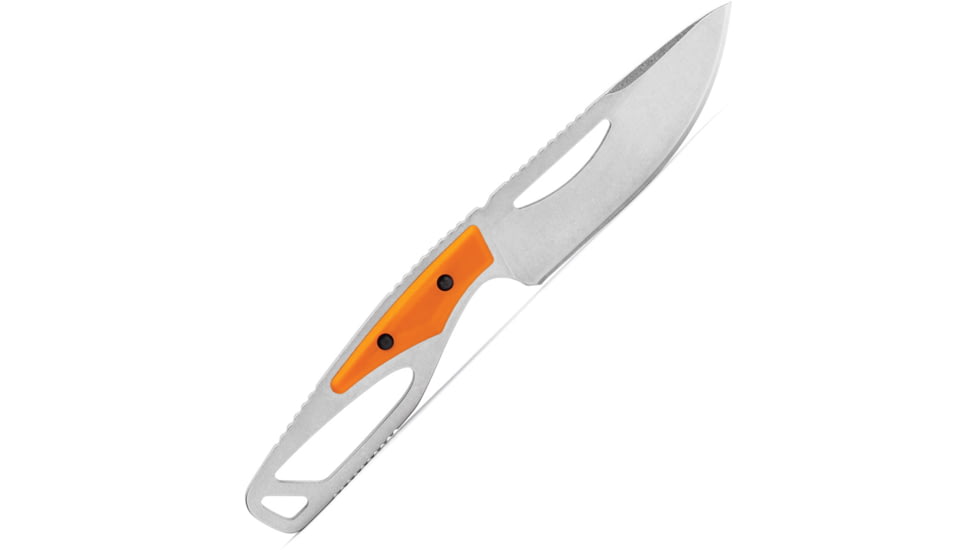 Buck Knives 631 PakLite 2.0 Orange Field Knife, 8.25in Overall, 4in Stonewash 420HC Stainless Skinner Blade, Orange GFN Handle, Black Polypropylene Belt Sheath, 13504