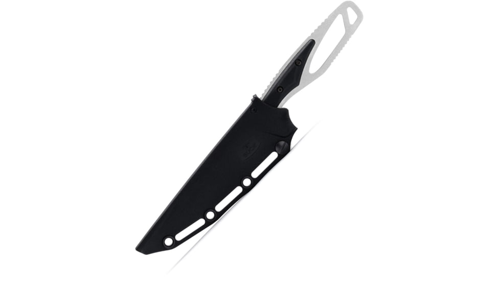 Buck Knives 636 Paklite 2.0 Processor Knife, 9.5in Overall, 5.75in Stonewash 420HC Stainless Steel Blade, Black GFN Handle, Black Polypropylene Belt Sheath, 13511