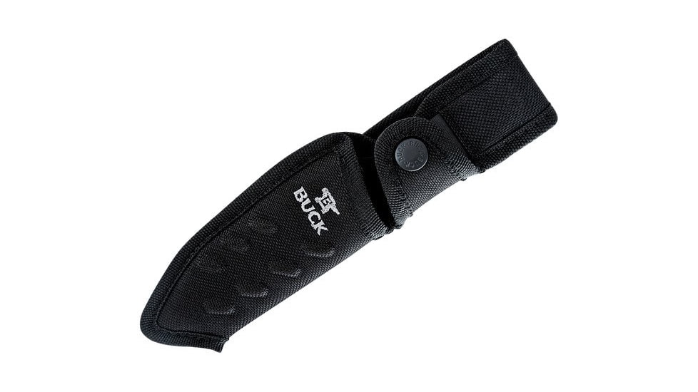 Buck Knives 658 Pursuit Pro Small Knife, 3.75in S35VN Satin Drop Point, Versaflex Orange/Black Handle, 12753