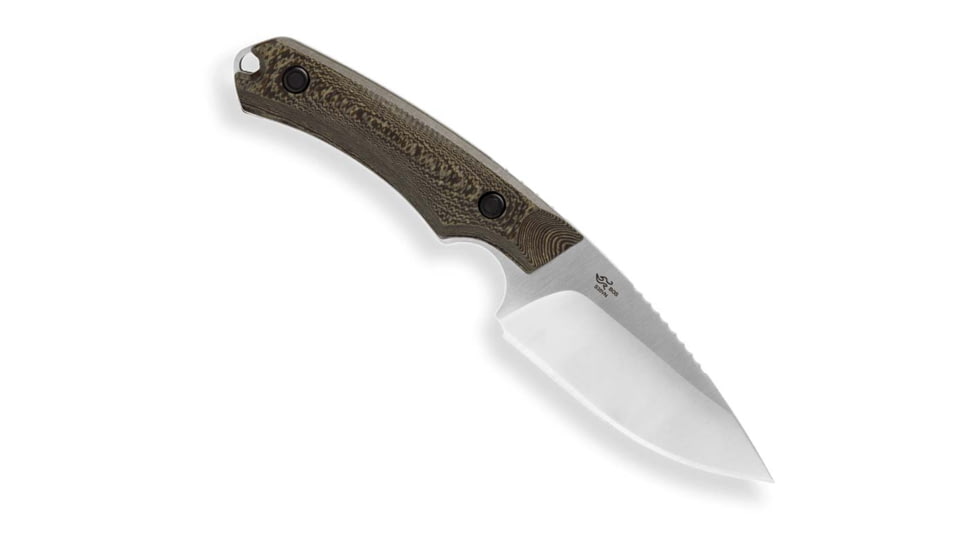 Buck Knives 664 Alpha Hunter Pro Richlite Knife, 8.13in Overall, 3.63in, S35VN, Satin Drop Point Blade, Richlite Handle, Leather Sheath, 13465