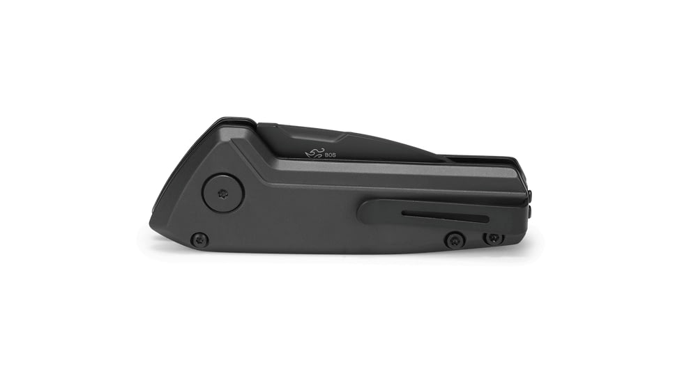 Buck Knives 839 Auto Mini Deploy Folding Knife, 3.75in Closed, 2in, 154CM, Black Cerakote Drop Point Blade, Sniper Gray Cerakote Aluminum Handle, 13446