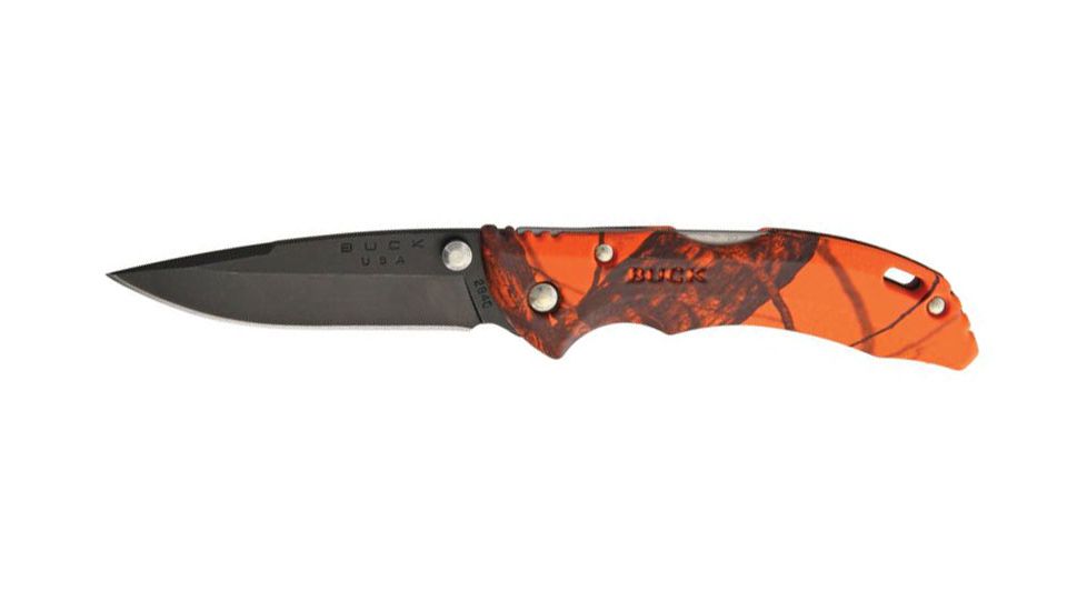 Buck Knives Bantam BBW Orange Camo Folding Knife,2.75in,420HC Steel,Orange Camo,ETP Handle, BU10582