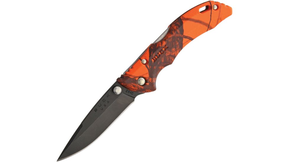 Buck Knives Bantam BBW Orange Camo Folding Knife,2.75in,420HC Steel,Orange Camo,ETP Handle BU10582