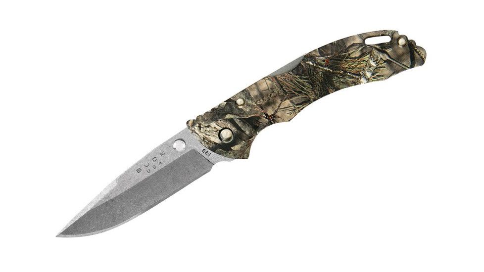 Buck Knives Bantam BLW Folding Knife, 3 1/8in 420HC Stainless Steel Blade, Mossy Oak Country Camo 0285CMS24