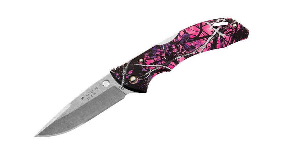 Buck Knives Bantam BLW Folding Knife, 3 1/8in 420HC Stainless Steel Blade, Muddy Girl Camo 0285CMS31