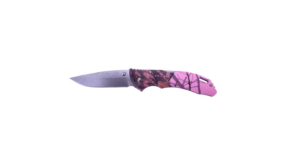 Buck Knives Bantam BLW Knife, Mossy Oak Pink, 3669