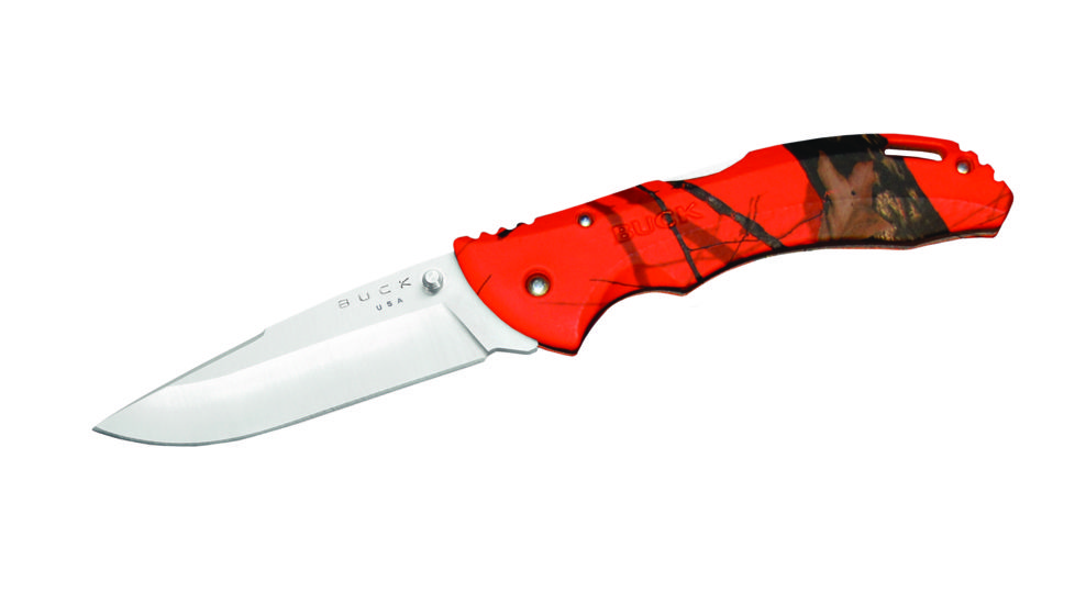 Buck Knives Bantam BHW Folding Knife, Mossy Oak Orange Blaze Camo Handle 0286CMS9