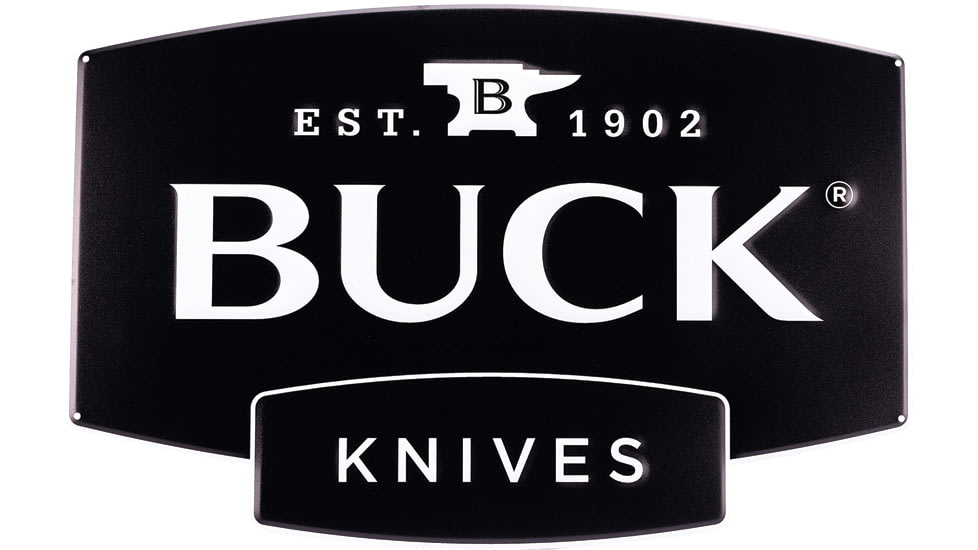 Buck Knives Buck Logo Tin Tacker Sign, BU95283