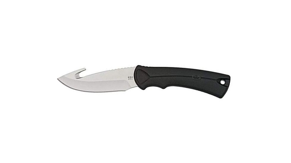Buck Knives BuckLite MAX Hunting Knife, Fixed Style, 4in. Blade, Plain, Gut Hook, Stainless Steel 0679BKG