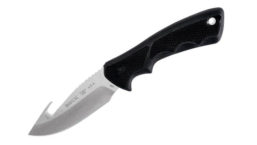 Buck Knives BuckLite Max  II Fixed Blade Knife, Guthook, 4in 420HC Stainless Steel Blade, Large 0685BKG