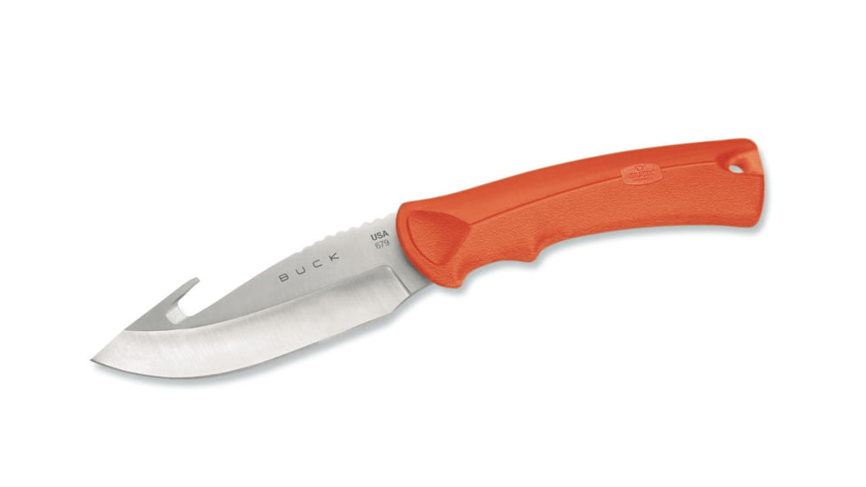 Buck Knives BuckLite MAX Large Fixed Blade Knife, Guthook Blade, Orange Handle 0679ORG