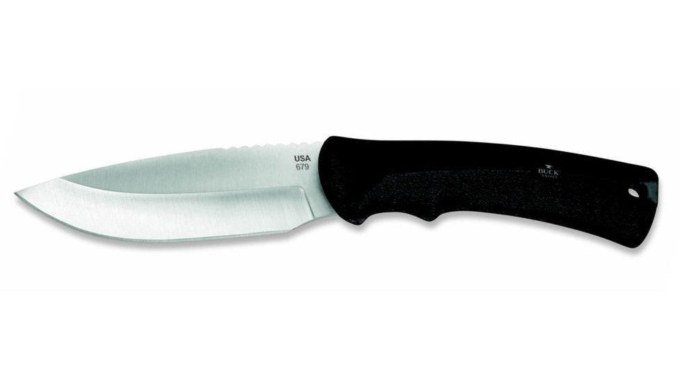 Buck Knives BuckLite MAX Large Fixed Blade Knife, Drop Point Blade, Black Handle 0679BKS