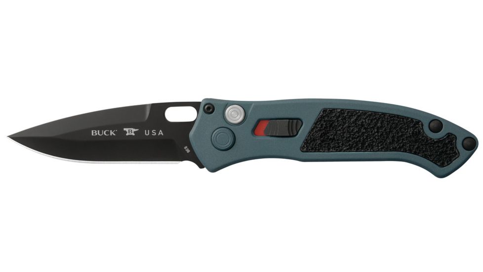 Buck Knives Impact Folding Knife, 3.125in, S30V Vanadium, Blue Titanium Handle 0898BLS1