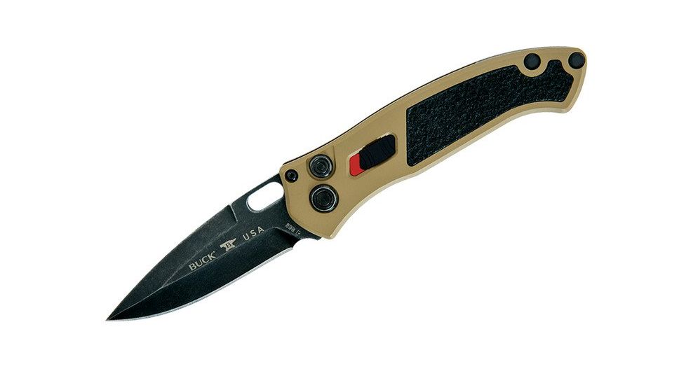 Buck Knives Impact Folding Knife, 3.125in, S30V Vanadium, Coyote Tan Handle 0898BRS1
