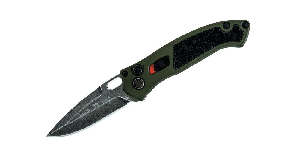 Buck Knives Impact Folding Knife, 3.125in, S30V Vanadium, Olive Drab Green Handle 0898GRS1