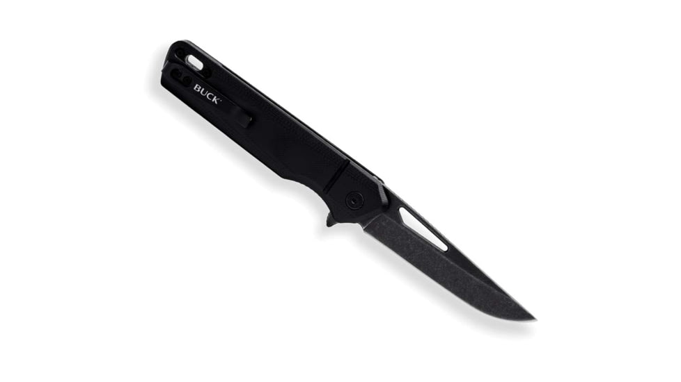 Buck Knives Infusion Linerlock A/O Assisted Opening Folding Knife, 3.25 in, Stainless Steel, Modified Tanto, G10, Black, 0239BKSB/13543