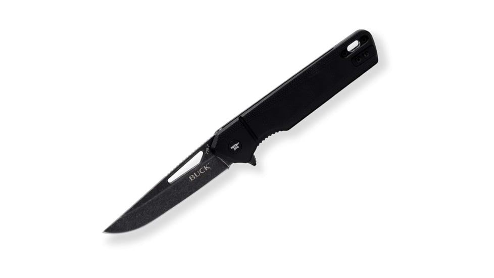 Buck Knives Infusion Linerlock A/O Assisted Opening Folding Knife, 3.25 in, Stainless Steel, Modified Tanto, G10, Black, 0239BKSB/13543