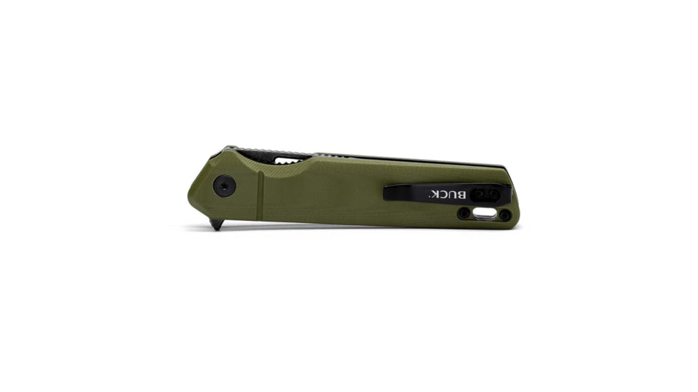 Buck Knives Infusion Linerlock Assisted Opening Folding Knife, 3.25 in, Stainless Steel, Modified Tanto, G10, OD Green, 0239GRSB/13541