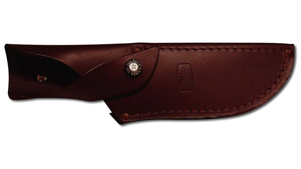 Buck Knives Kalinga, Rosewood Handle, Plain, Leather Sheath, NO 401RWS