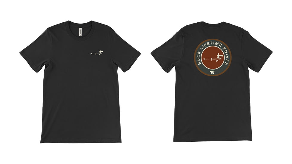 Buck Knives Lifetime Knives T-Shirt - Men's, 2XL, Black, 13228